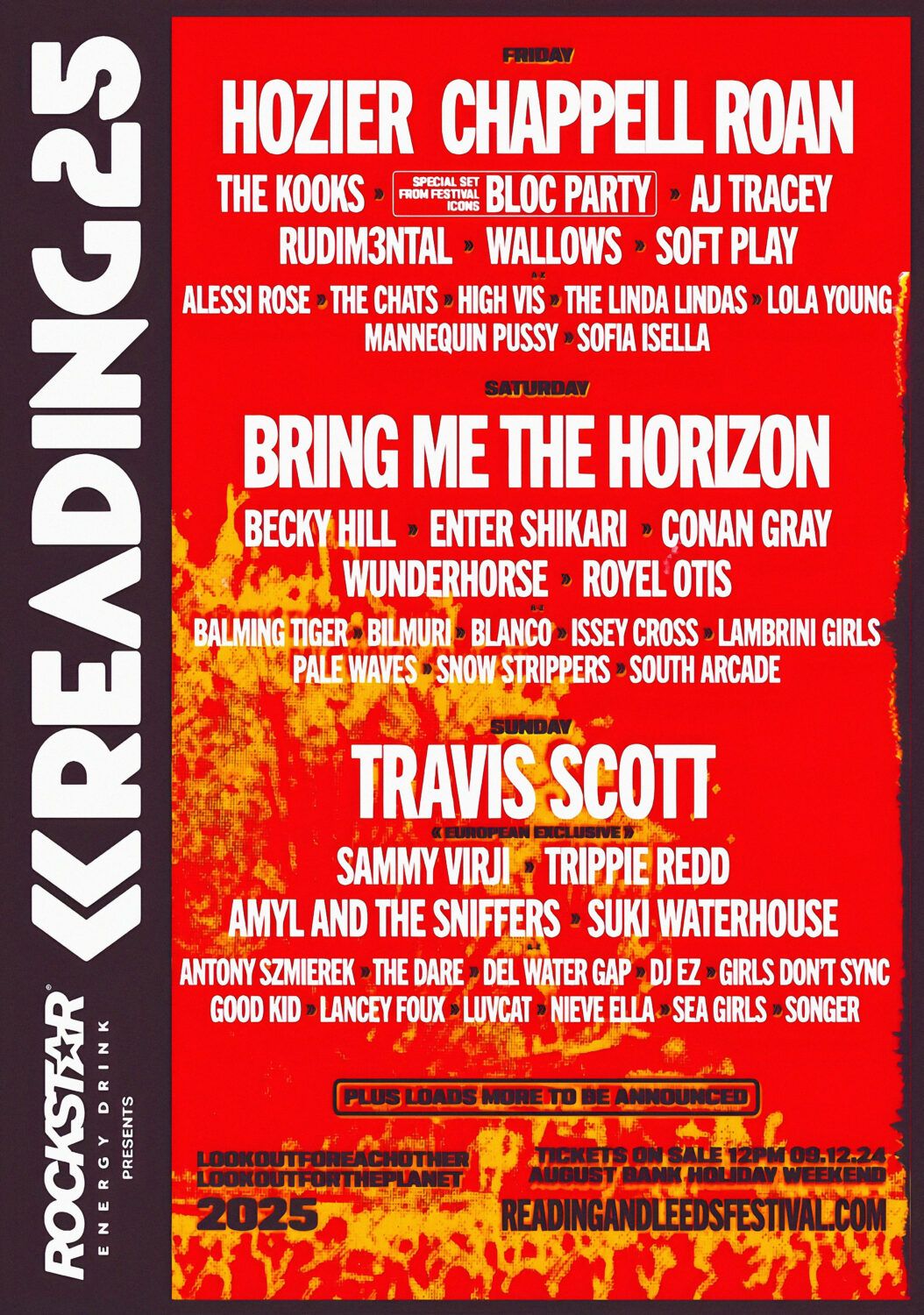 Reading Festival 2025 - Friday - Hozier, Chappell Roan Tickets, 22 August | Event in Reading | AllEvents
