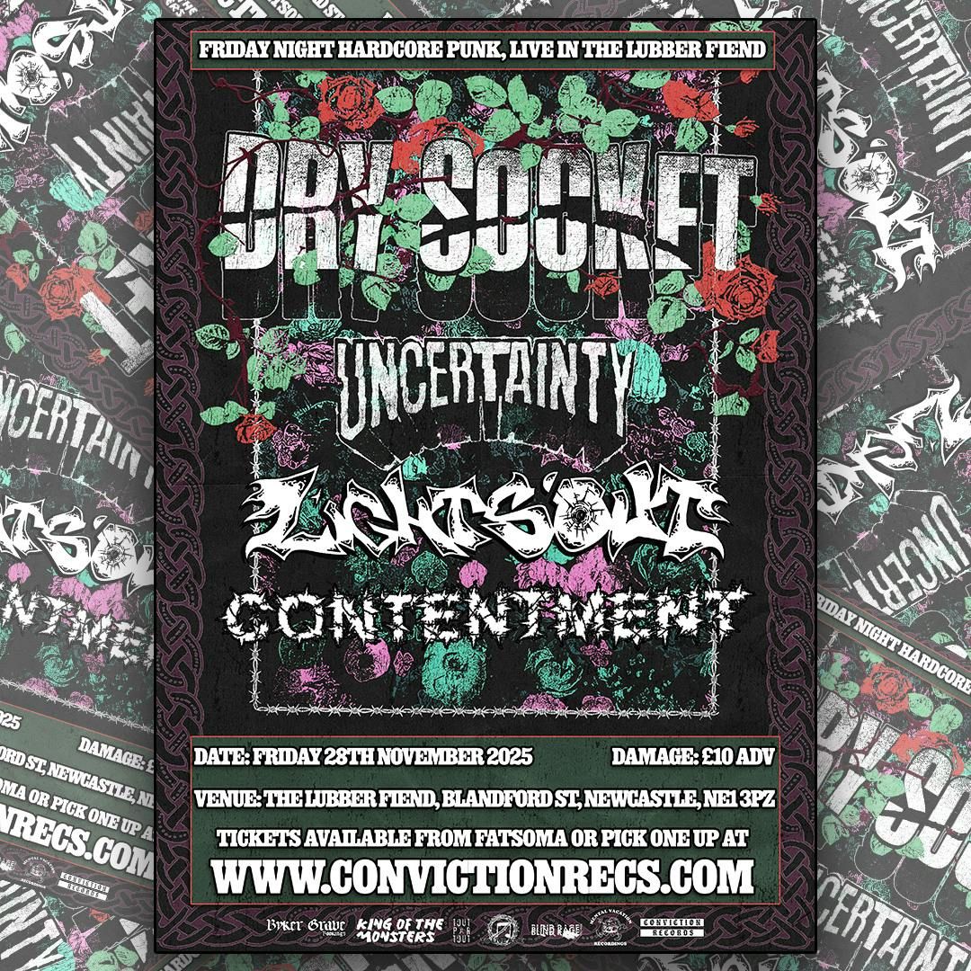Dry Socket / Uncertainty @ The Lubber Fiend 28/11/25, 28 November | Event in Newcastle Upon Tyne | AllEvents