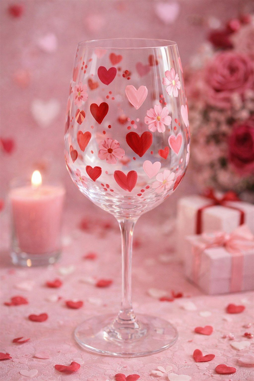Valentines Wine Glass Painting Workshop; Clinton House