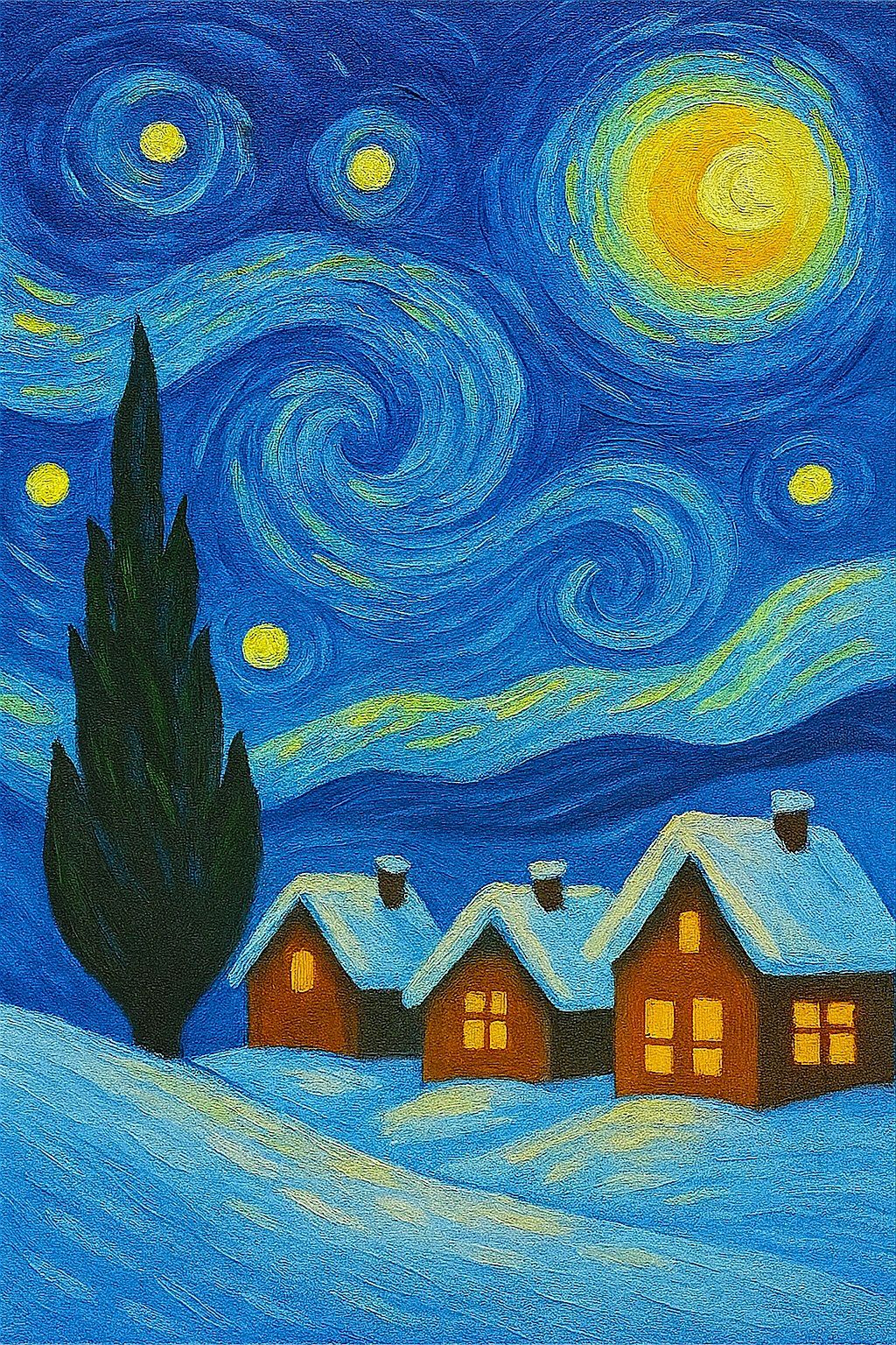 Starry Snowy Night Sip & Paint, 14 December | Event in Moreno Valley | AllEvents
