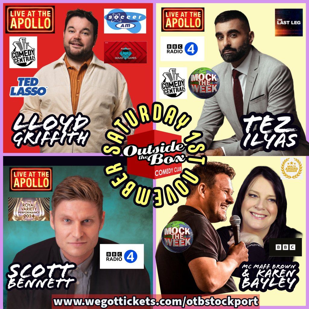 Triple Headliner Special - Main Theatre 8.15pm- Sat 1st November, 1 November | Event in Stockport | AllEvents