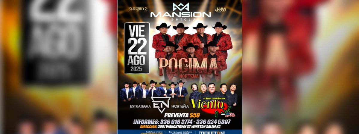 LA POCIMA NORTEÑA, ESTRATEGIA NORTEÑA Y MAS, 22 August | Event in Winston Salem | AllEvents