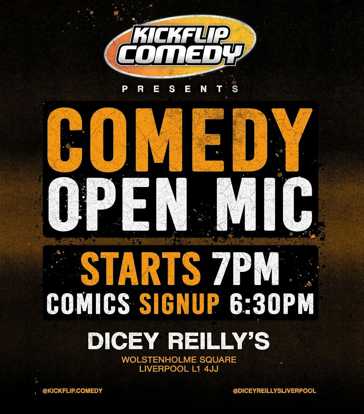 Kickflip Comedy Open Mic, 1 December | Event in Liverpool | AllEvents