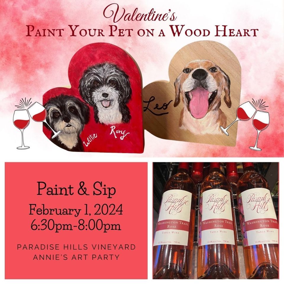 Craft Night Paint your Pet Paradise Hills Vineyard, Paradise Hills