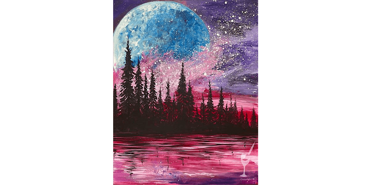 Starry Forest Skyline - Paint and Sip in Austin | Classpop!™, 9 January | Event in Austin | AllEvents