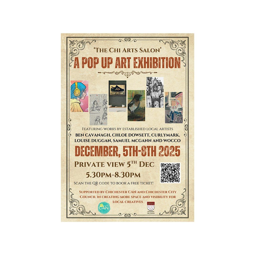 The Chi Arts Salon – A Pop-Up Art Exhibition - PRIVATE VIEW, 5 December | Event in Chichester | AllEvents