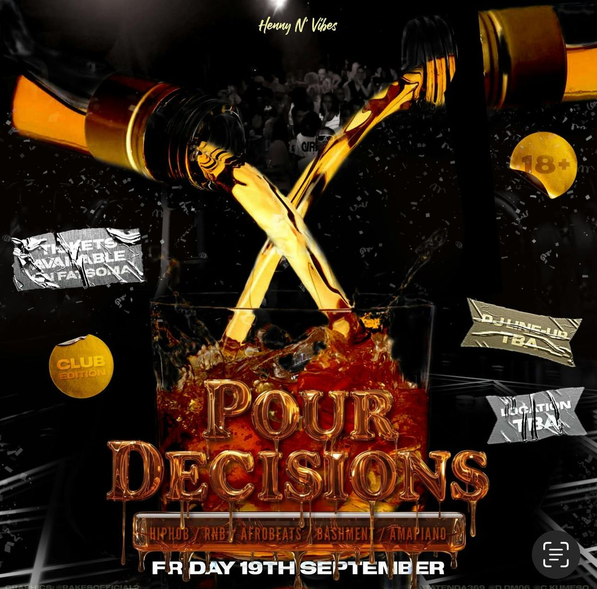 Pour Decisions , 19 September | Event in Birmingham | AllEvents