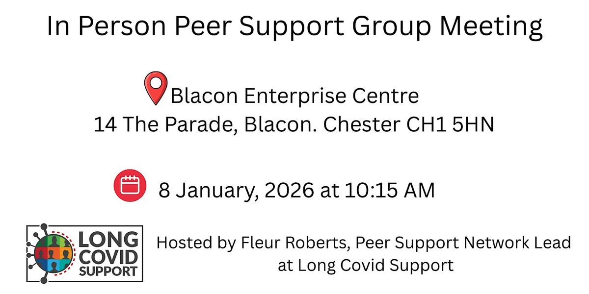 In Person Peer Support Group - Blacon, Chester