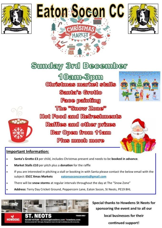 Eaton Socon Cricket Club Christmas Market ??, Eaton Socon Cricket Club