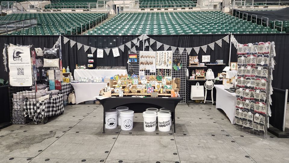 Booth at the 2024 Greater Grand Forks Camper Show, Alerus Center, Grand