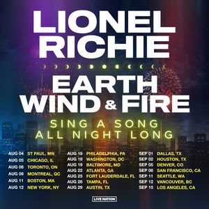 Lionel Richie with Earth Wind and Fire at Madison Square Garden