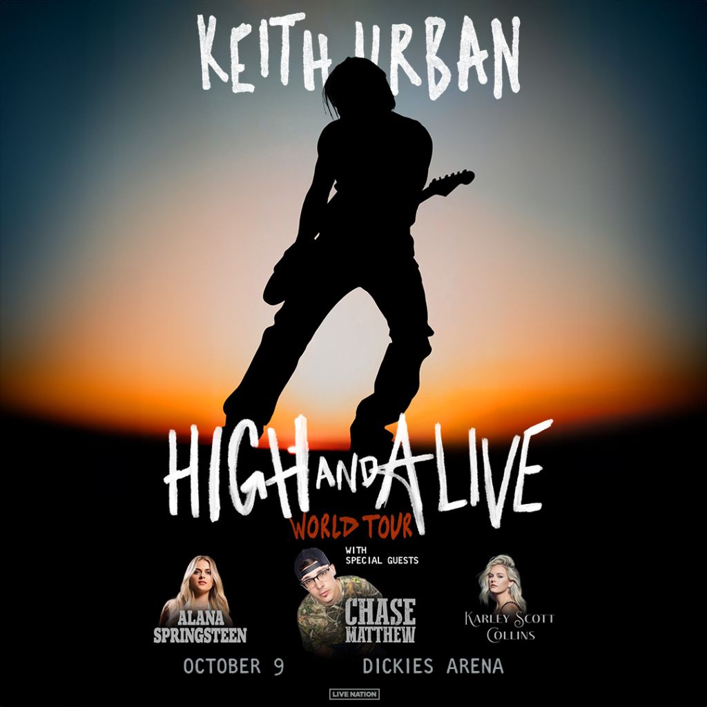 Keith Urban with Chase Matthew, Alana Springsteen, and Karley Scott Collins, 2 October | Event in Hershey