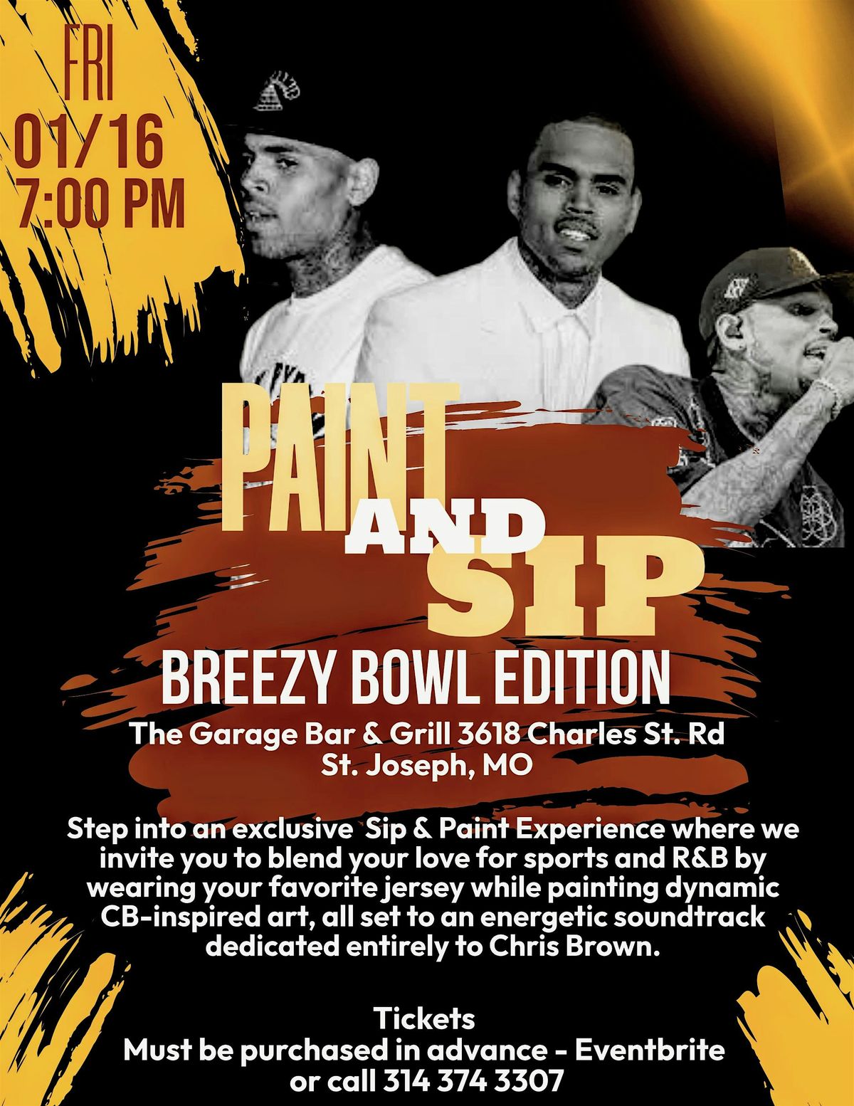 Paint And Sip- Breezy Bowl Edition, 16 January | Event in Saint Joseph | AllEvents