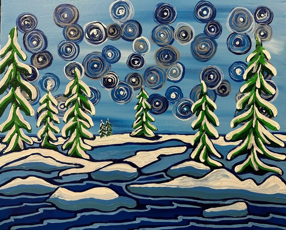 Lakehouse Kitchen Winter River Paint & Sip , Lakehouse Homestore