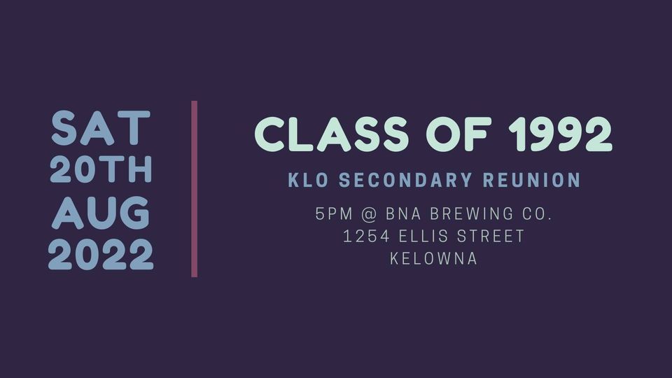 Tracey gazel KLO Secondary Class of 1992 - REUNION!, BNA Brewing Co. & Eatery