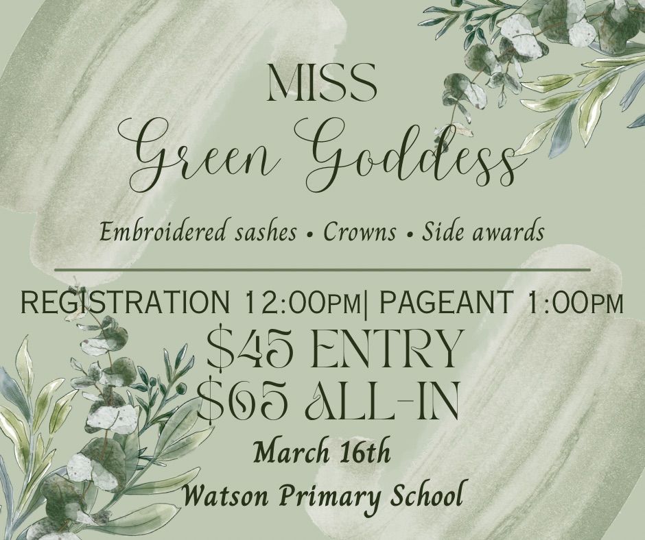 Miss Green Goddess, Watson Primary School, Huntsville, March 16 2024