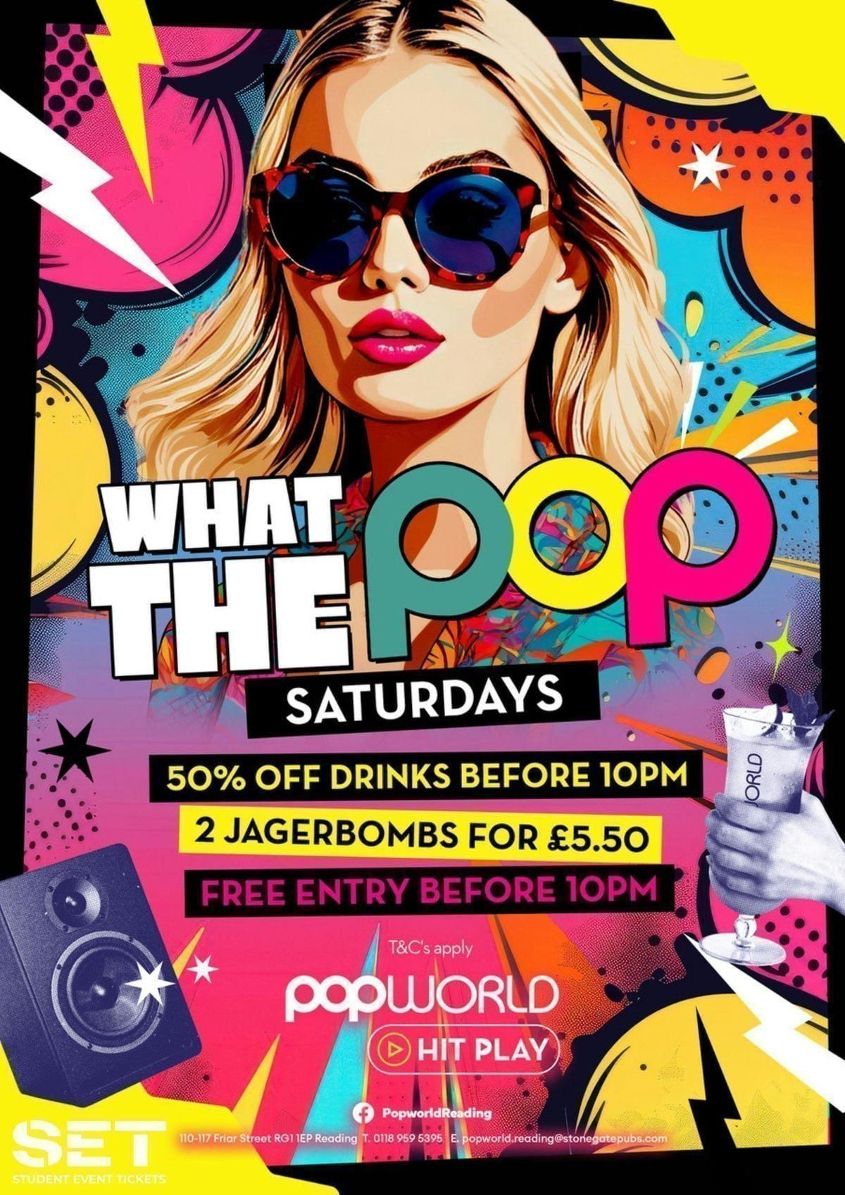 WHAT THE POP SATURDAYS @ POPWORLD READING 2ND OCTOBER