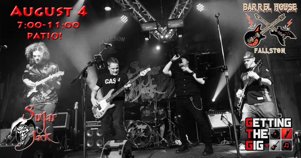 Sugar Jack- 90s Rocks the Patio at Fallston Barrel House, Fallston Barrel  House, August 4 to August 5 | AllEvents.in
