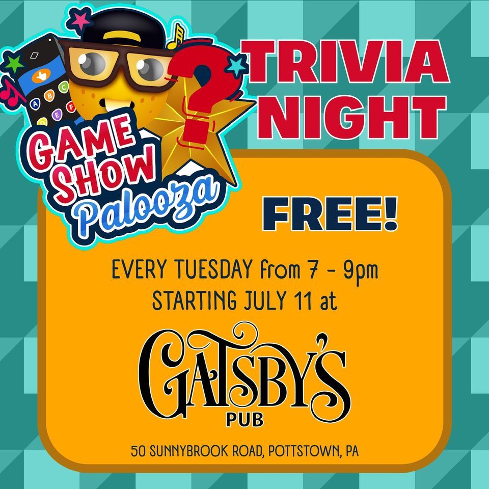 Trivia Thursdays at Gatsbys Pub, Gatsby's at the Sunnybrook
