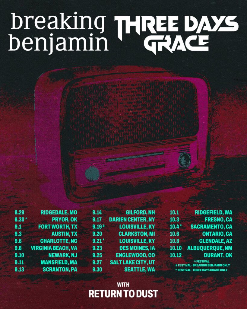 Breaking Benjamin, 3 October | Event in Sparks | AllEvents