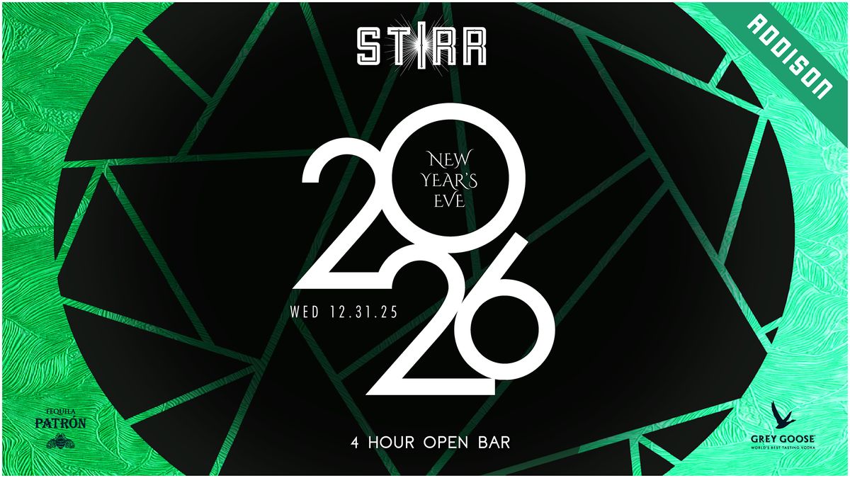 NYE 2026 - STIRR ADDISON, 31 December | Event in Dallas | AllEvents