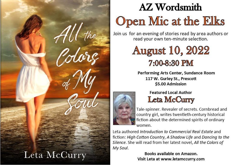 Open Mic At The Elks Az Wordsmith Prescott August 10 22 Allevents In