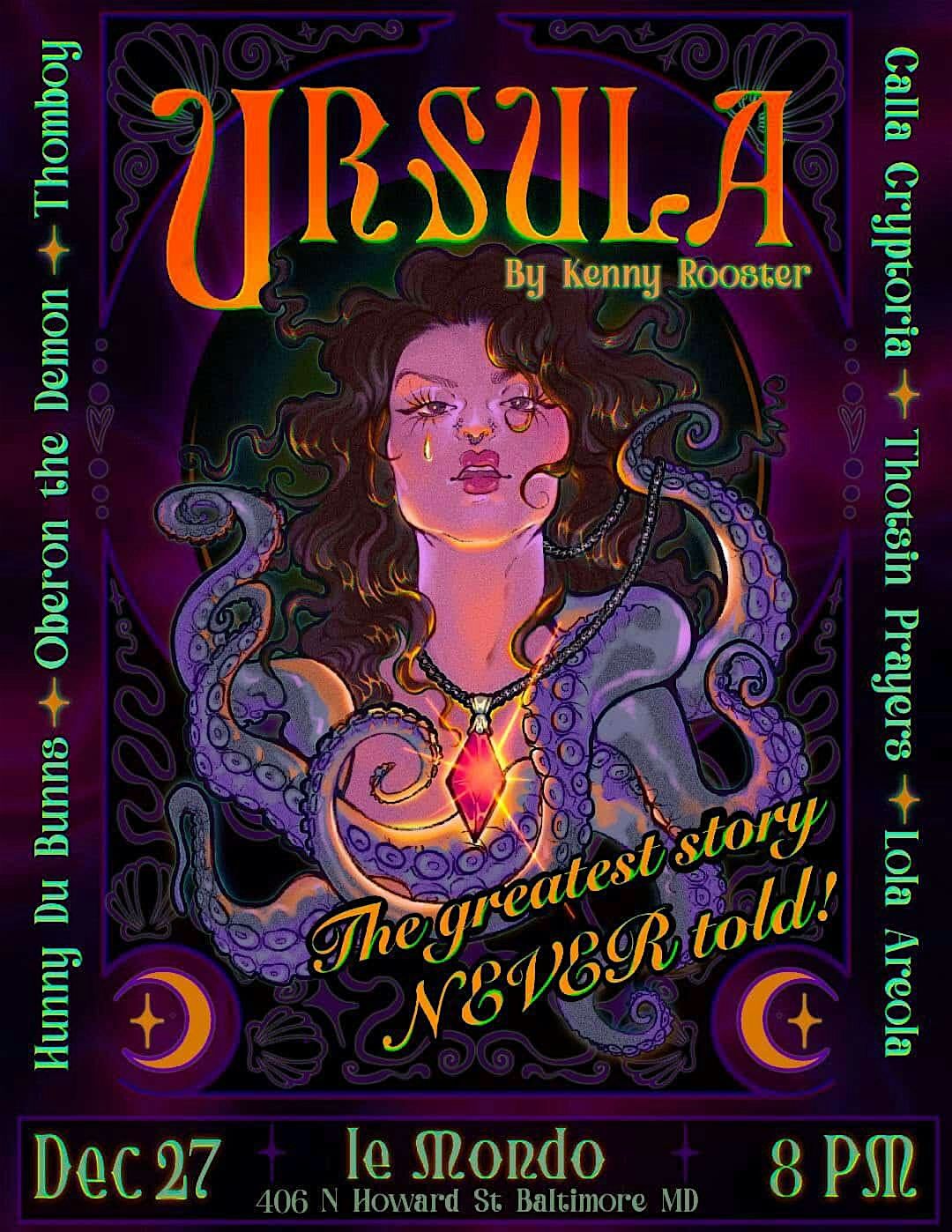 Ursula: The Greatest Story Never Told, 27 December | Event in Baltimore | AllEvents