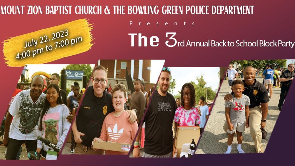 Mount Zion & Bowling Green Police Department Presents the 3rd Annual