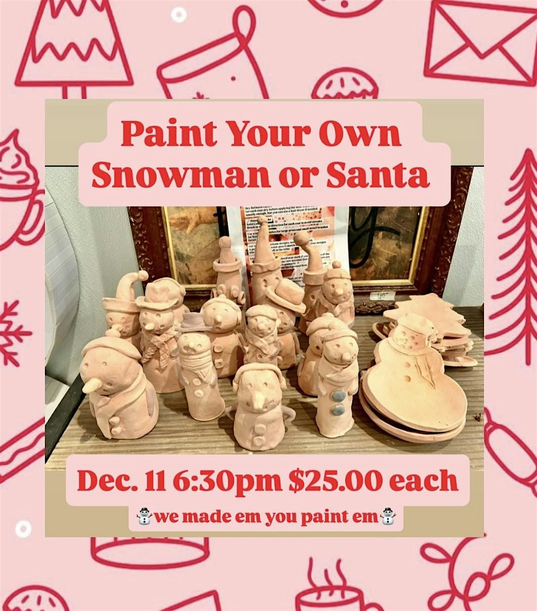 Paint Your Own Snowman or Santa, 11 December | Event in Tupelo | AllEvents