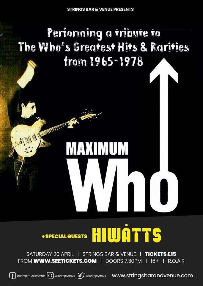 Maximum Who Live at Strings Bar & Venue, Strings Bar & Venue Isle Of