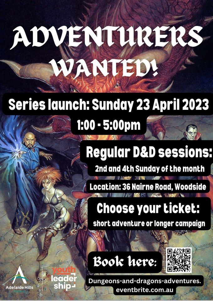 Regular Dungeons & Dragons Sessions, 36 Nairne Rd, Woodside SA 5244, Australia, Adelaide, 23