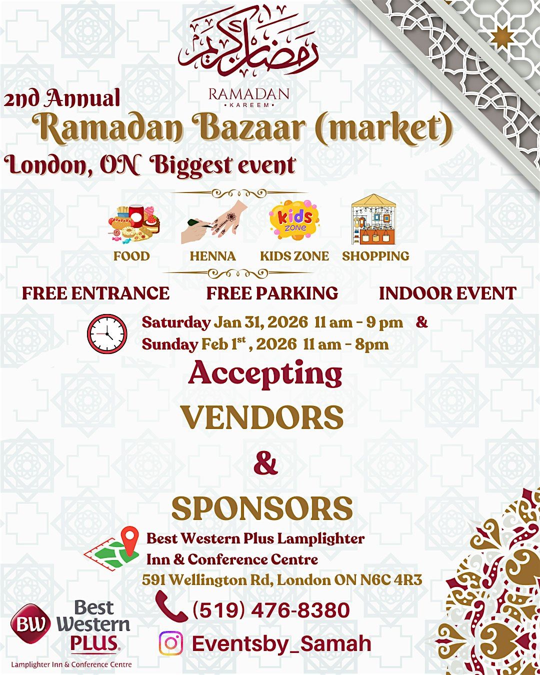 Ramadan Bazaar 2026 (market), 31 January | Event in London | AllEvents