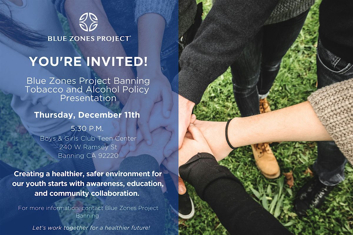 Tobacco & Alcohol Policy Presentation - BZP Banning | Event in Banning | AllEvents