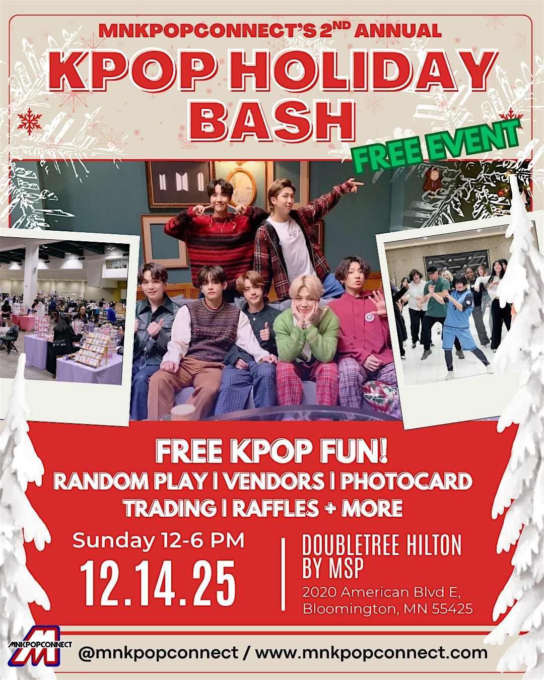 2nd Annual K-pop Holiday Bash, 14 December | Event in Bloomington | AllEvents