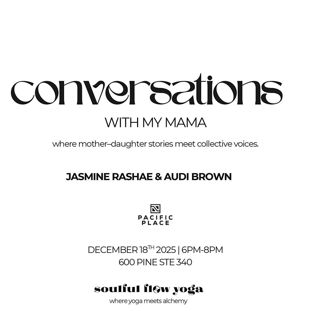 Conversations with My Mama, 18 December | Event in Seattle | AllEvents