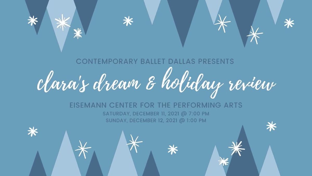 The School of Contemporary Ballet Dallas: Clara's Dream & Holiday Revue, 12 December | Event in Richardson