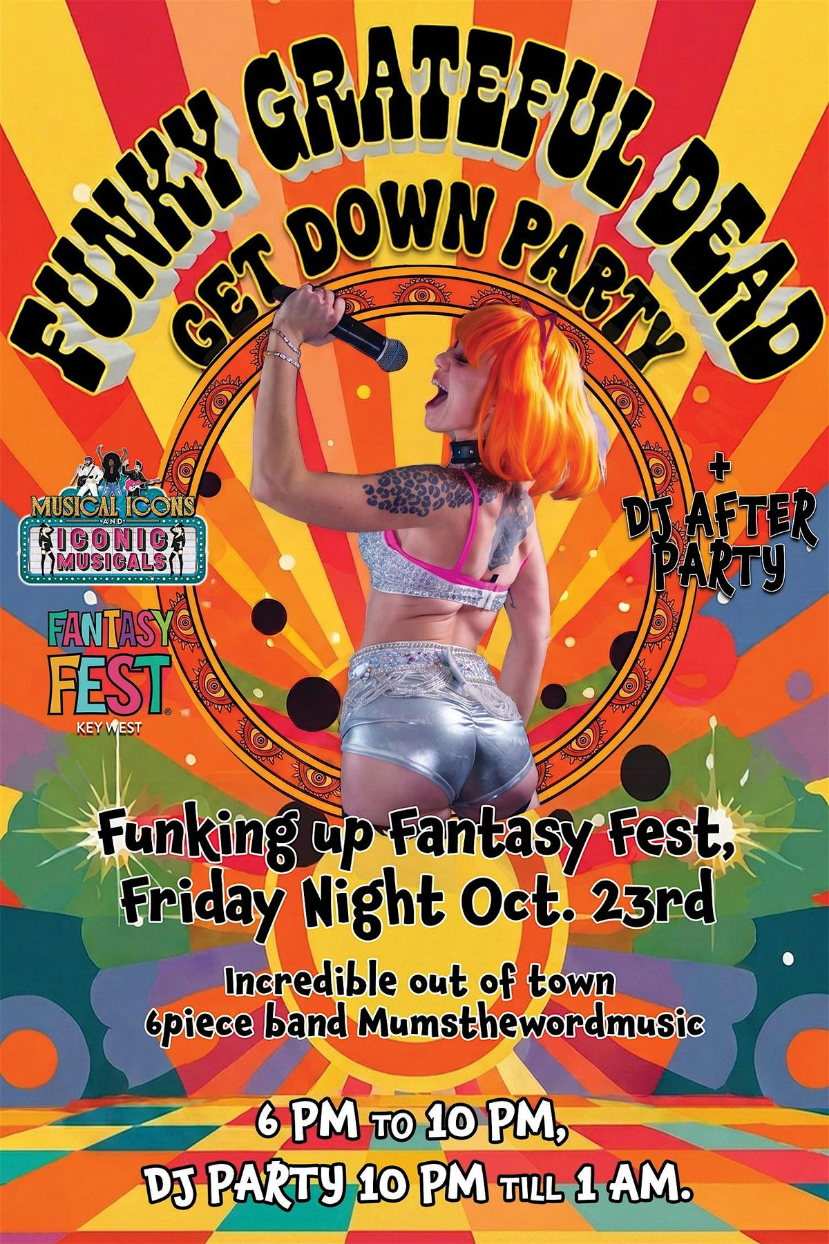 FUNKY GRATEFUL DEAD GET DOWN PARTY (6-piece band) & 4 DJs AFTER PARTY ...