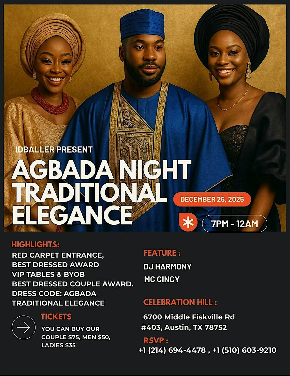 Agbada Night 2025, 26 December | Event in Austin | AllEvents