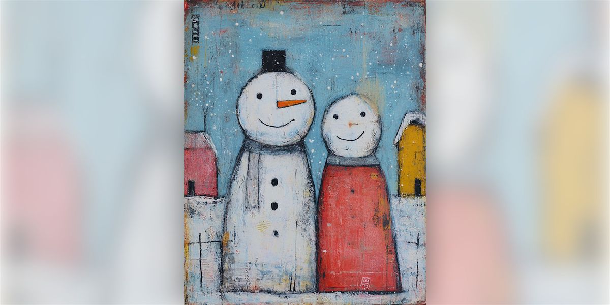 Happy Little Snowpeople - Paint Along (& NA Sip), 7 December | Event in Tacoma | AllEvents