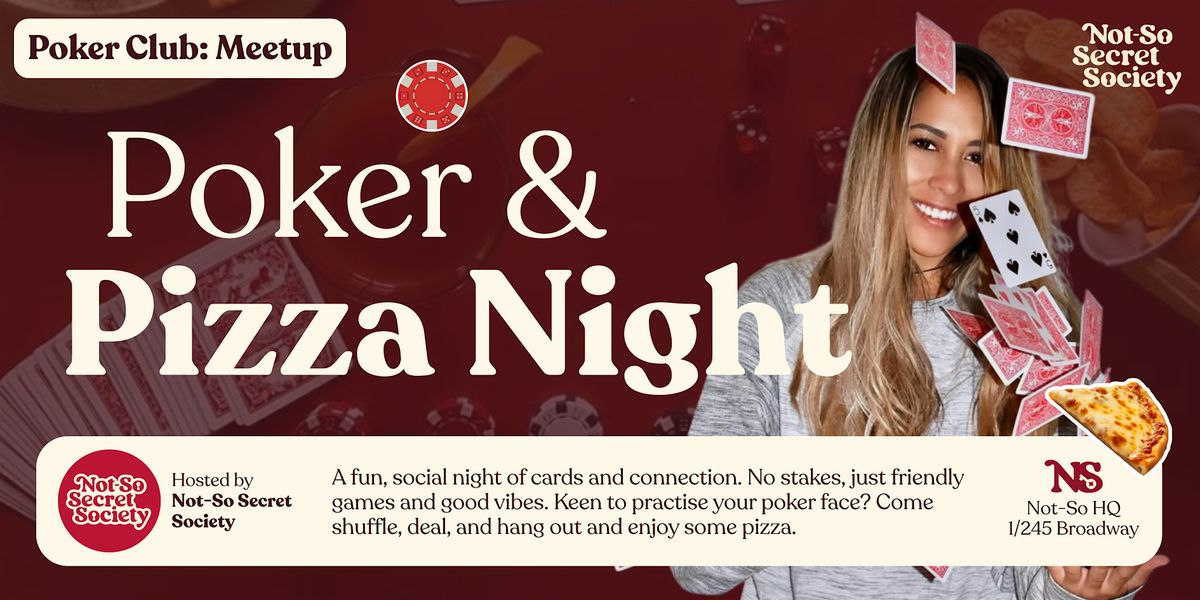 Poker & Pizza Night for the Girls 12th Dec | Not-So Secret Society, 12 December | Event in Glebe | AllEvents