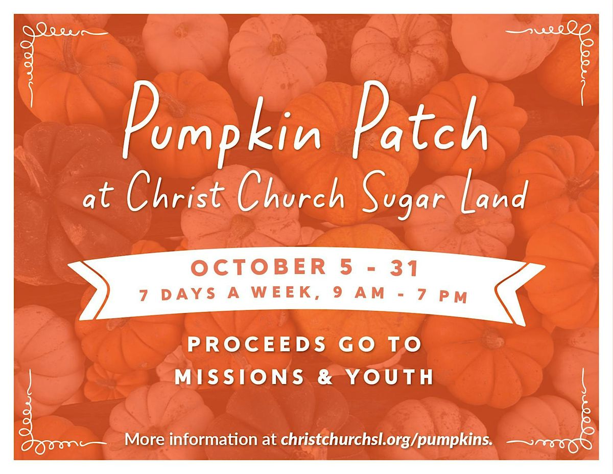 Popsicles at the Pumpkin Patch!, Christ Church Sugar Land, 10 October ...