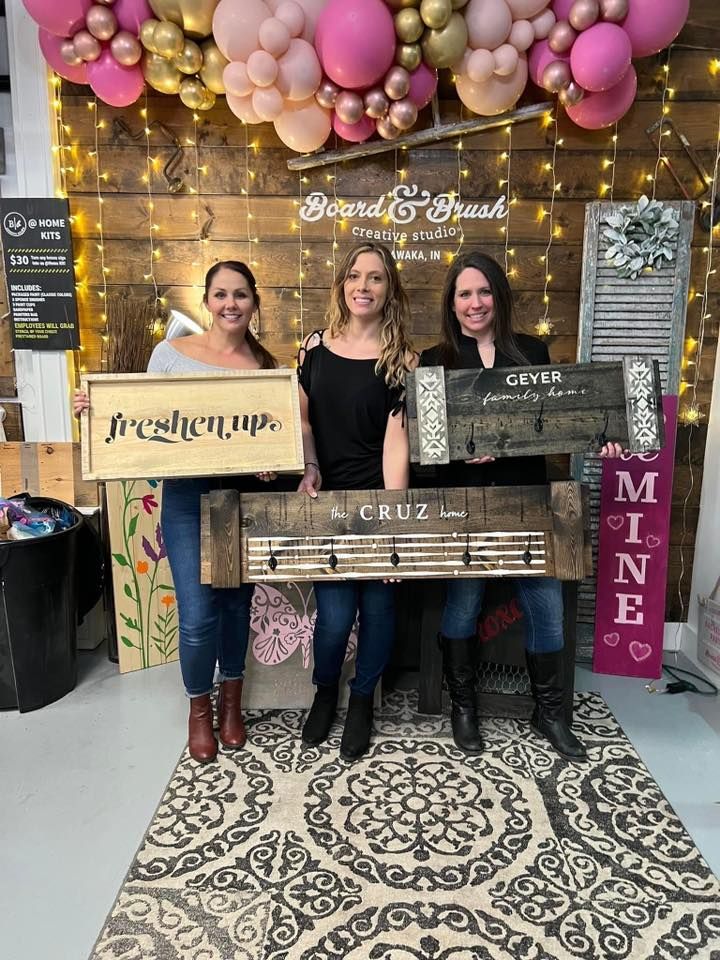 Saturday Night PYP Ages 16 & up PYP Board & Brush Mishawaka, IN, February 18 2023