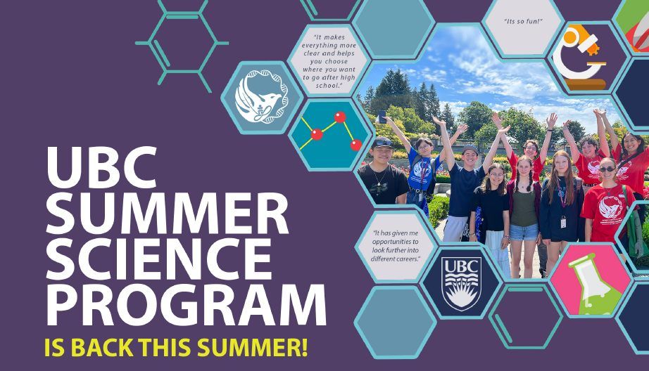 UBC Summer Science is back! Register now!, Vancouver, BC, Canada