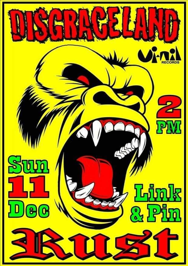 DISGRACELAND and RUST LINK AND PIN 2ND BIRTHDAY CELEBRATION, Link and
