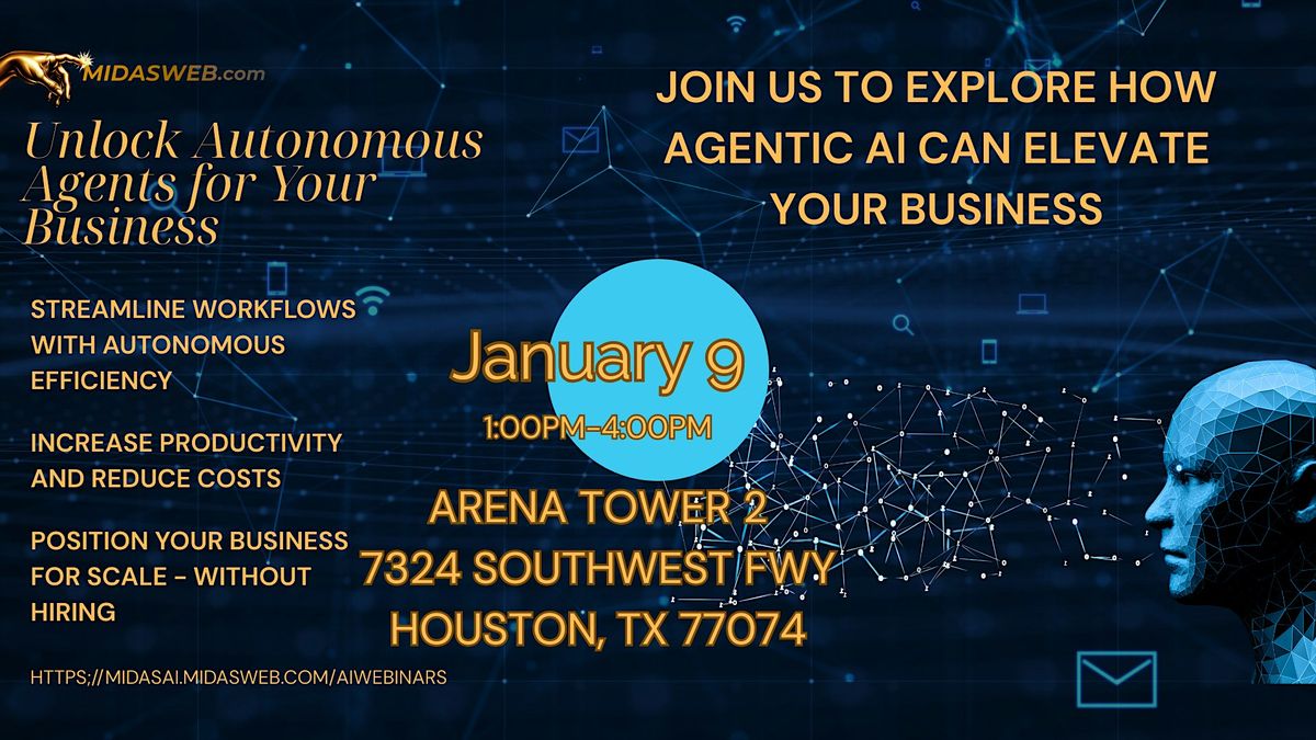Agentic AI, 9 January | Event in Houston | AllEvents