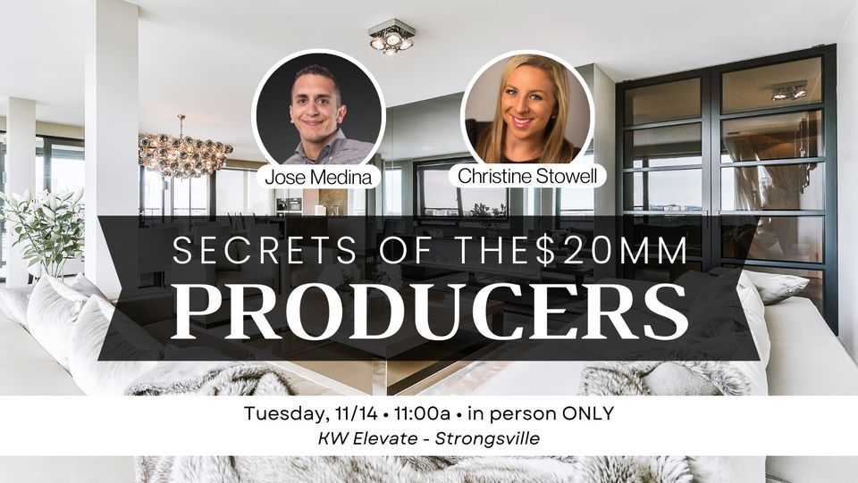 Secrets of the 20 million producers FT. Jose Medina & Christine