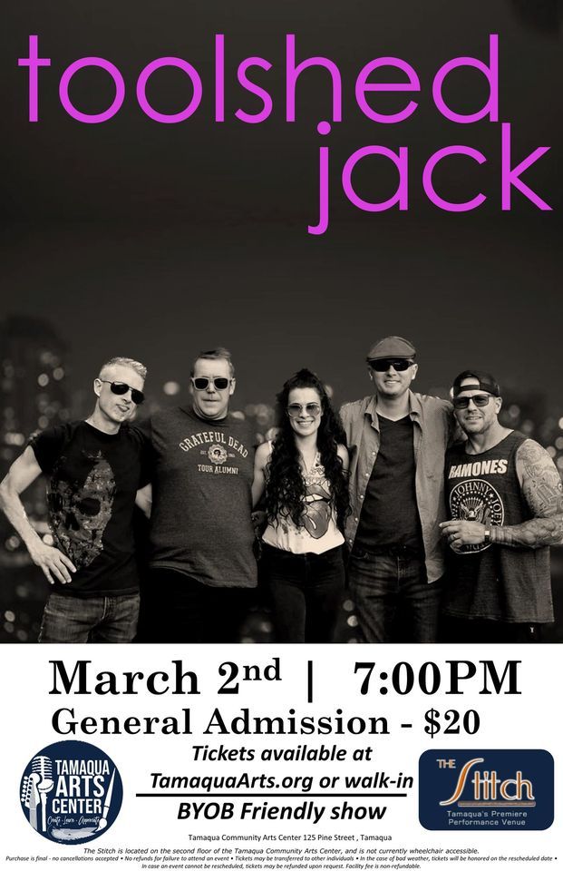 Toolshed Jack on stage at the Tamaqua Arts Center , Tamaqua Arts Center