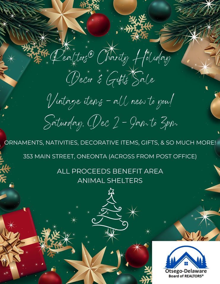 Realtors® Charity Holiday Sale, Otsego Delaware Board of Realtors