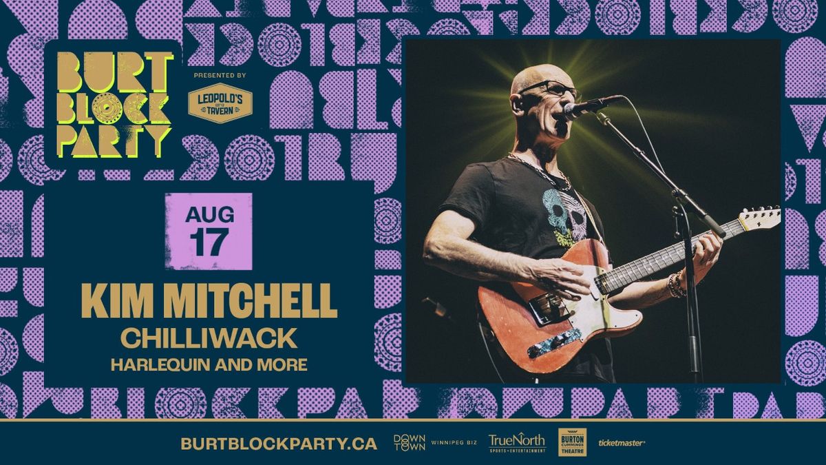Burt Block Party: Kim Mitchell, 16 August | Event in Winnipeg | AllEvents