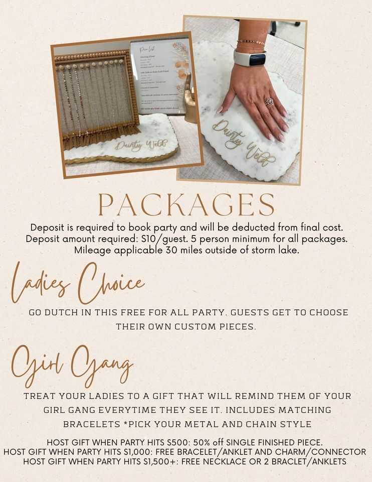 Dainty Weld Permanent Jewelry Event, Everly Public Library, 11 April